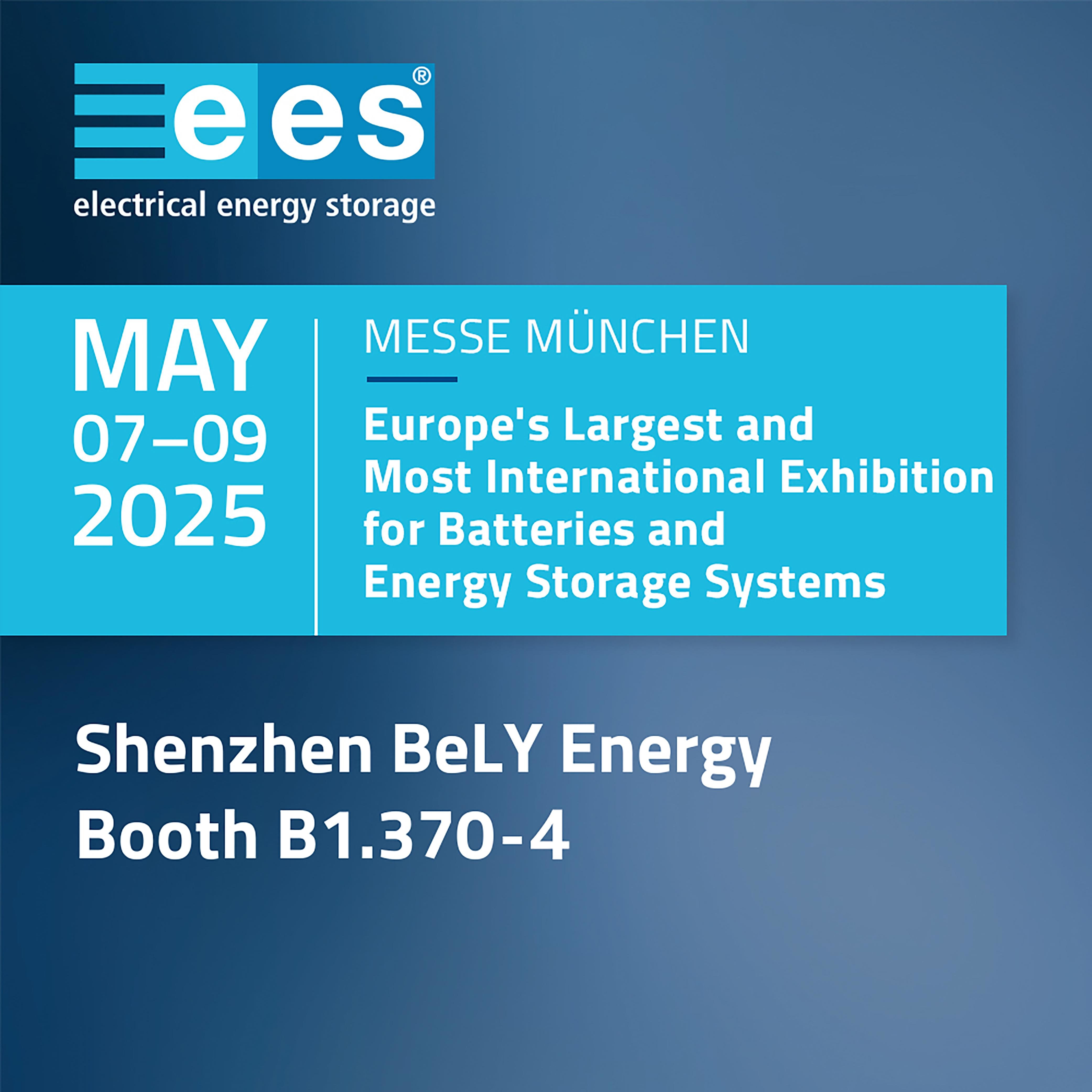 Последние блоги о компании Добро пожаловать на выставку BeLY Energy The smarter E Europe 2025