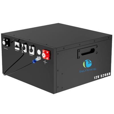 Корпус IP54, защита, перезаряжаемая батарея 12В 520Ач LiFePo4, подходит для караванов, кемперов, поездок