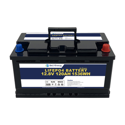 Купить 5000 циклов Lifepo4 Батарейный пакет 12v 120ah Глубокий цикл online manufacture