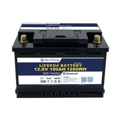 Купить Электрическая батарея лития 12volt Lithtech Lifepo4 тележки гольфа 100ah перезаряжаемые online manufacture