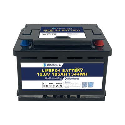 Купить RV LiFePO4 Аккумулятор для хранения энергии 12V 105AH с BT и самонагревом online manufacture