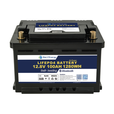 Купить 12В LiFePo4 батарея 100AH Вместимость Smart BMS и легкая замена для универсальных приложений и установки под сиденьем online manufacture