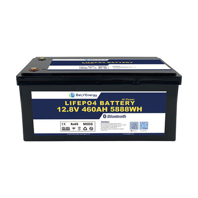 Купить LiFePO4 12V460Ah M8 Тип терминала Bluetooth Литийная батарея 3.5V Клетки балансирующего напряжения 100A Постоянный зарядный ток для приложений online manufacture