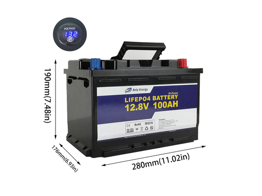 Купить Домашняя батарея лития батареи 100Ah 12V LiFePo4 для хранения солнечной энергии online manufacture