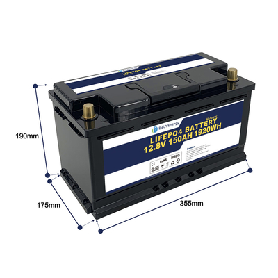 IP65 Lifepo4 Аккумулятор для гольф-коляски 12в 150ah 1920 Wh Батареи LiFePO4