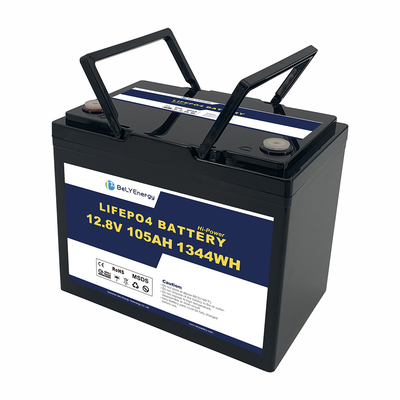 Перезаряжаемая 105AH 12V LiFePo4 батарея глубокий цикл для системы солнечной энергии