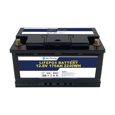 Перезаряжаемая Lifepo4 12v 175ah батарея глубокий цикл для гольф-колясок убежище лодка скутер