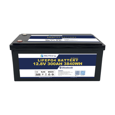 Портативный IP65 водонепроницаемый компактный дизайн 12.8V 300Ah LiFePO4 Солнечная литийная батарея