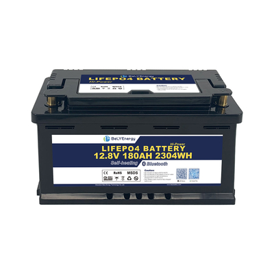 DIN H8 корпус 12V 180AH LiFePO4 литийная батарея с BT и самонагреватель