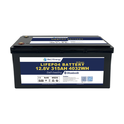 LiFePO4 Литийная батарея 12V 315AH с BT и самонагревом для RV каравана