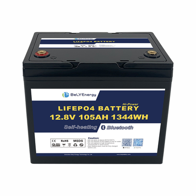 LiFePO4 Литий-ионная батарея 12V 105AH с BT и самонагреванием