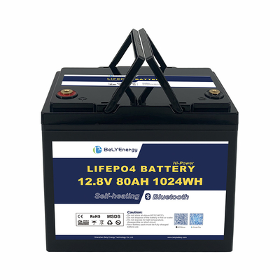 Перезаряжаемая литийная батарея 12V80AH с BT и самонагреванием