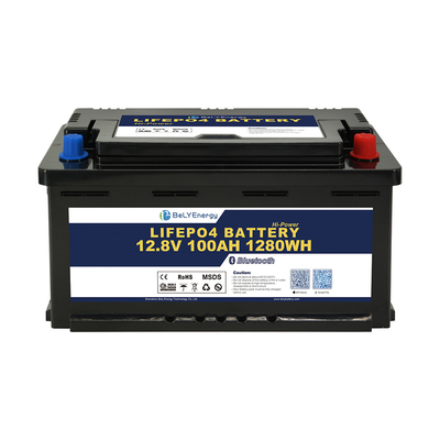 Bely Energy Встроенный Bms 12V100AH перезаряжаемый солнечный аккумулятор для RV электромобилей Морской