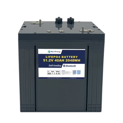 LiFePO4 Golf Cart Battery 48V 40AH With Self-heating And Communication Protection Class IP65