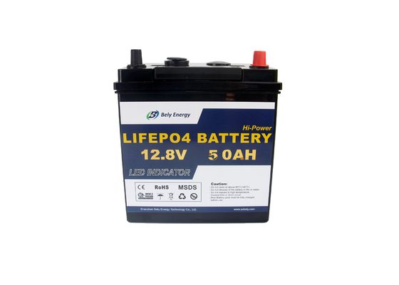 Батарея лития Lifepo4 циклов велосипеда 5000 панели солнечных батарей e 12v 50ah с СИД