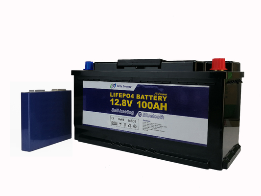 Батарея лития UPS 12V 100AH LiFePO4 караванов с нагревающими элементами Bluetooth